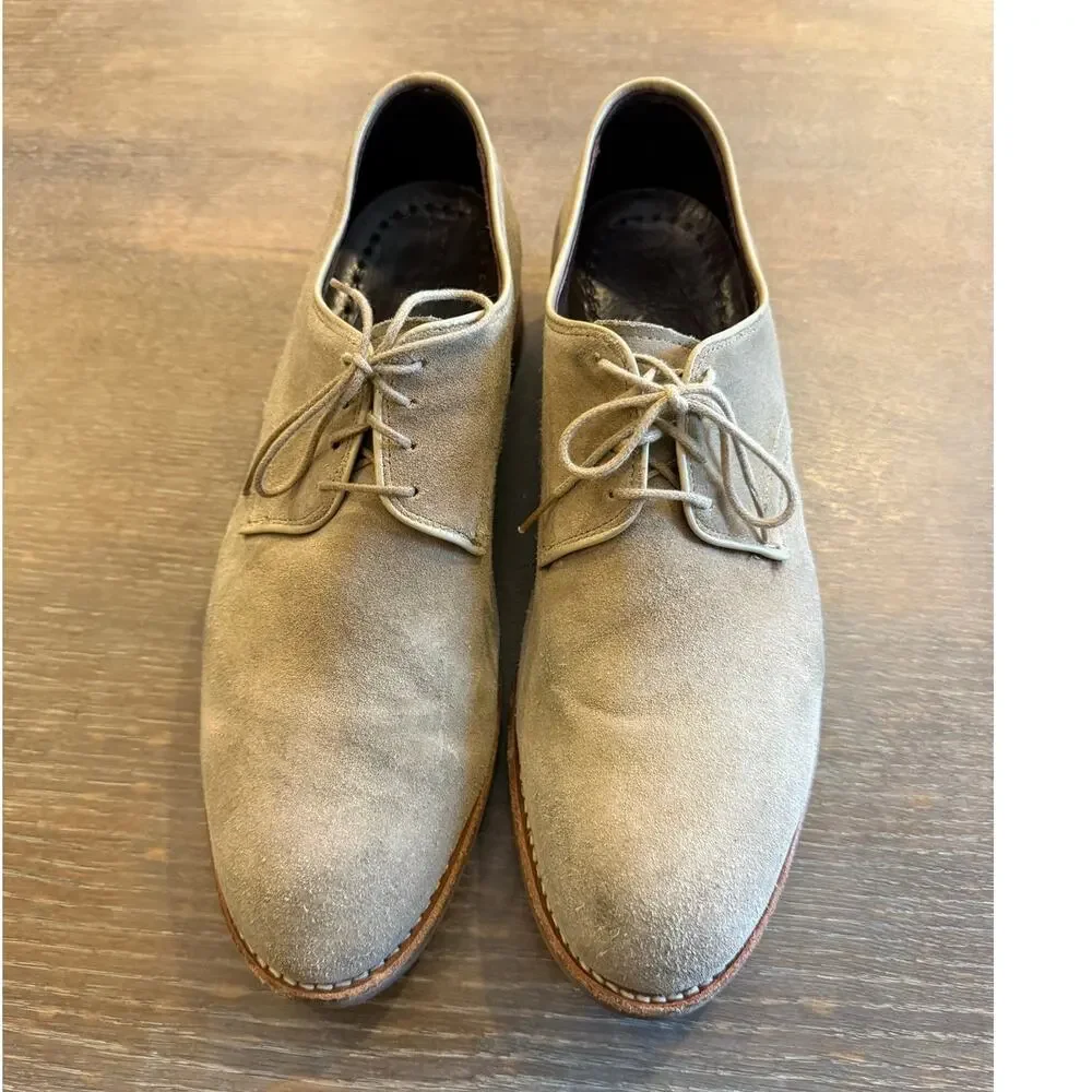 ALLEN EDMONDS Nomad Boone Suede Leather Derby Lace Up Shoes Men 10 D
